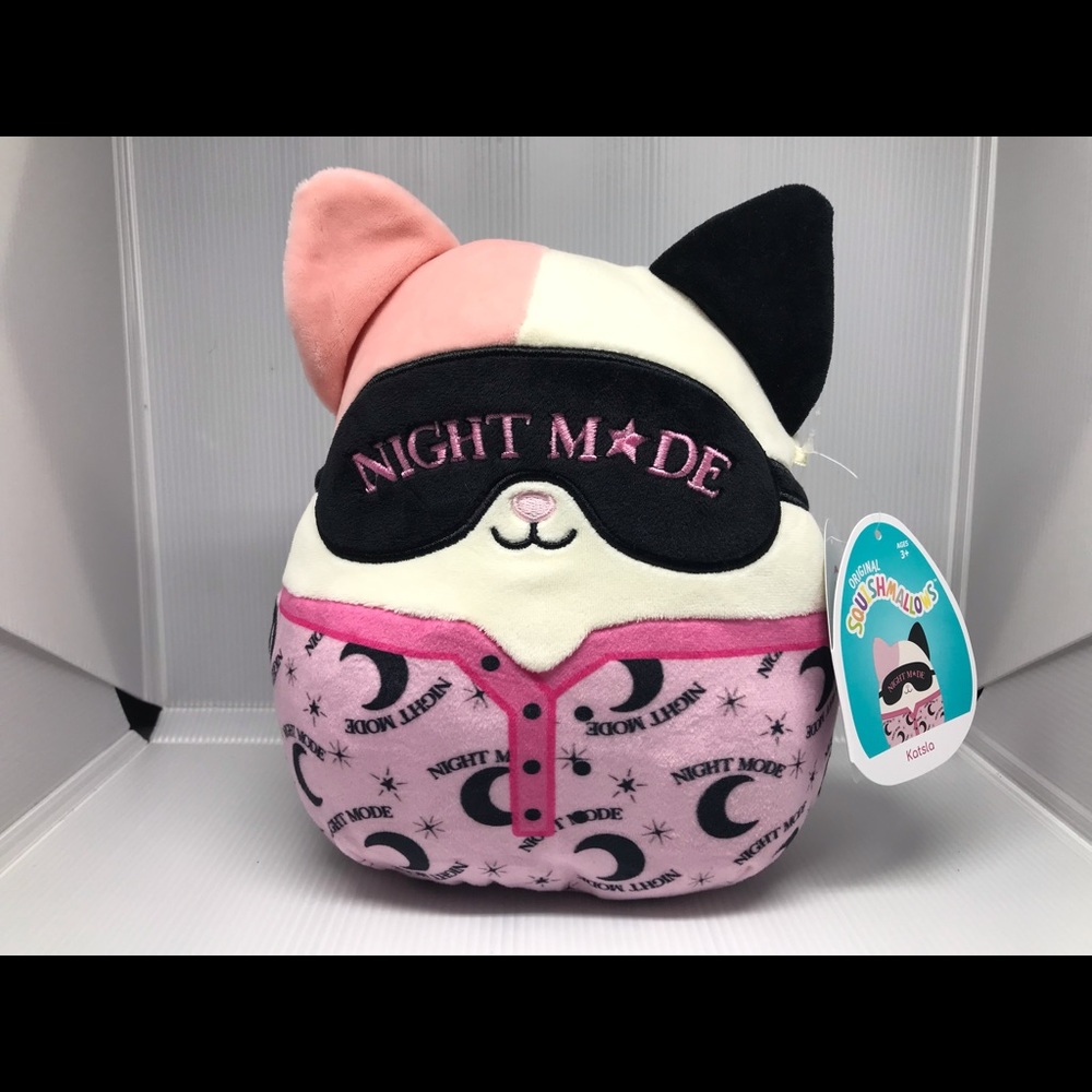 NWT Katsla the Cat 8in Squishmallow Series 37 "Night Mode" Pjs Design - Picture 2 of 5